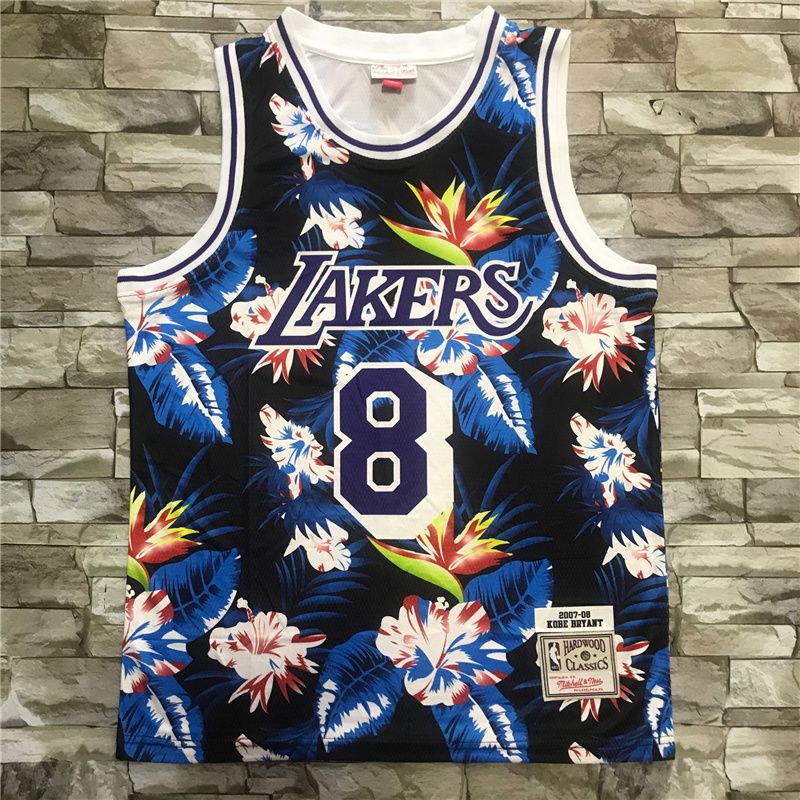 Men Los Angeles Lakers #8 Bryant black Heat transfer 2021 NBA Jersey->los angeles lakers->NBA Jersey